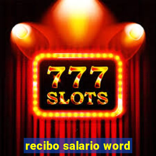recibo salario word
